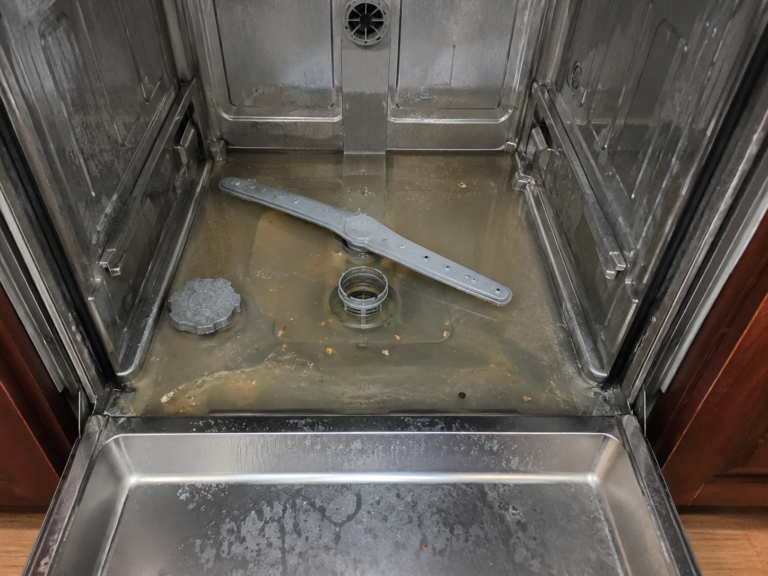 thermador dishwasher not draining