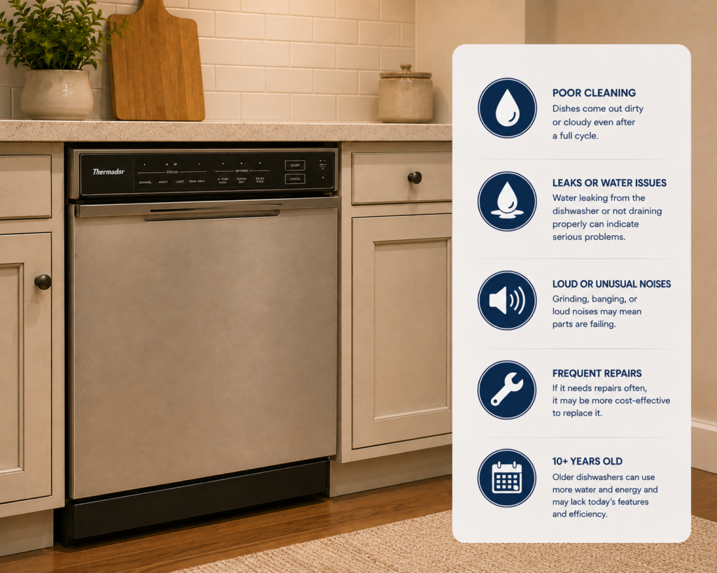 when to replace thermador dishwasher